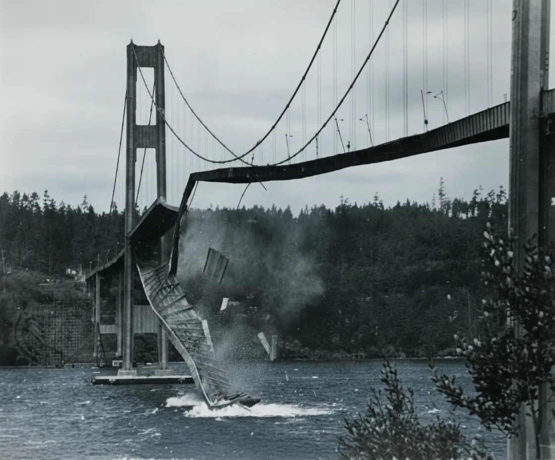 pontes que caíram ll tacoma narrows bridge collapse 1940 (2)